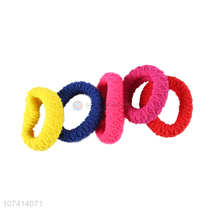 China supplier jacquard hair ties elastic hair ring