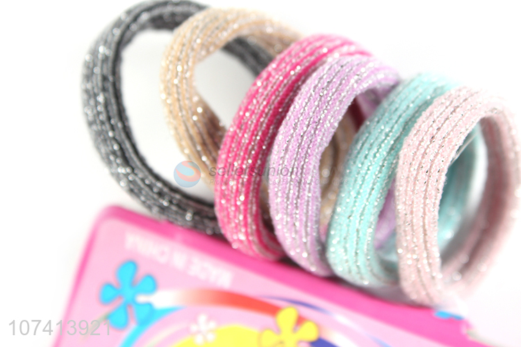 High quality shiny hair ring custom hair accessories