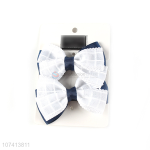 High quality fancy bowknot hair ring custom hair accessories