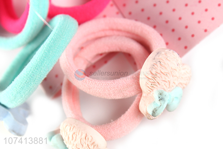 Good market resin ornaments hair ring kids hair rope