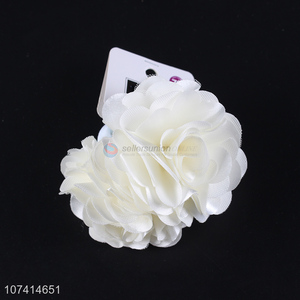 New products white rose flower hair bands for women and girls