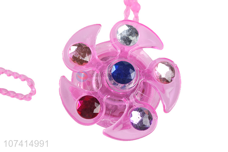 Hot Sell Flashing Gyro Necklace New Creative Children Toys