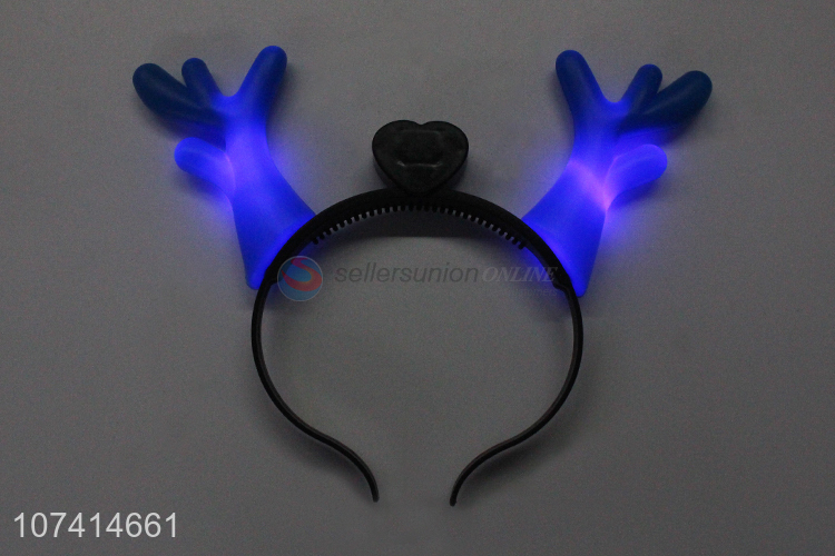 New Arrival Fashion Led Flashing Deer Horn Plastic Hair Band