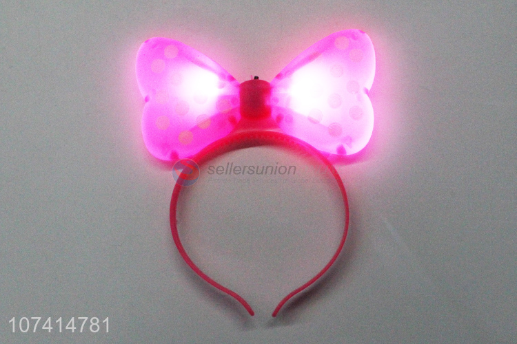 Cheap Price Party Decor Led Light Up Butterfly Shaped Headband