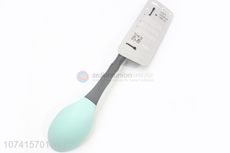 Cheap Wholesale Kitchen Supplies Long Handle Silicone Rice Spoon