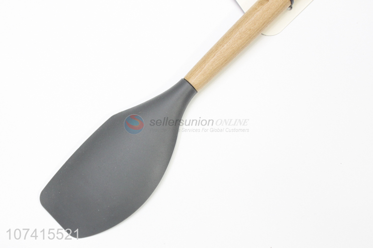 Promotional Eco-Friendly Wooden Handle Kitchen Silicone Scraper