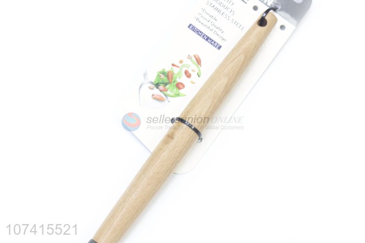 Promotional Eco-Friendly Wooden Handle Kitchen Silicone Scraper