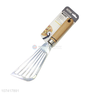 Custom Slotted Turner Stainless Steel Fried Fish Shovel