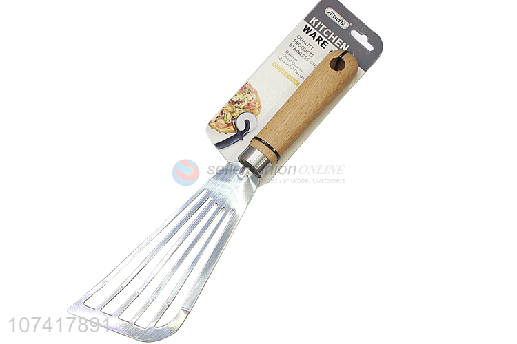 Custom Slotted Turner Stainless Steel Fried Fish Shovel