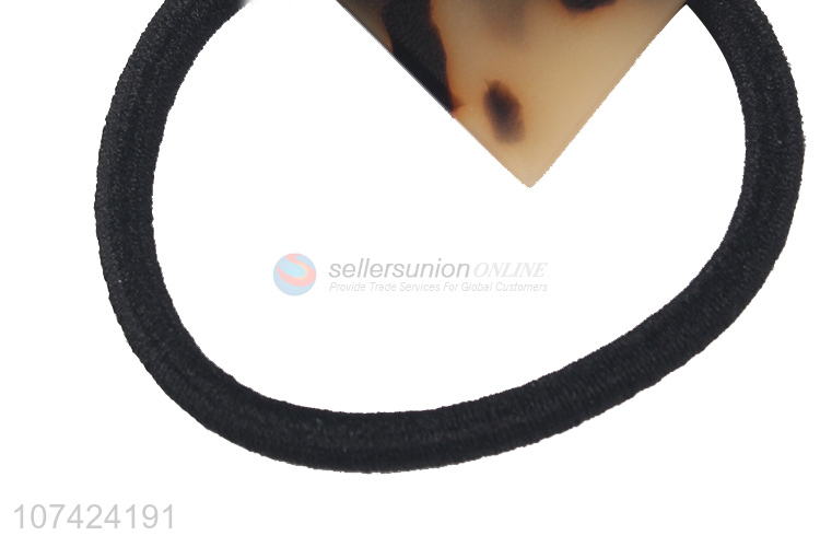 Wholesale French-style cellulose acetate sheet hair bands ponytail holder