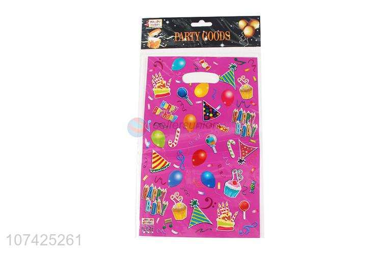 Wholesale birthday party supplies disposable plastic gift packing bag