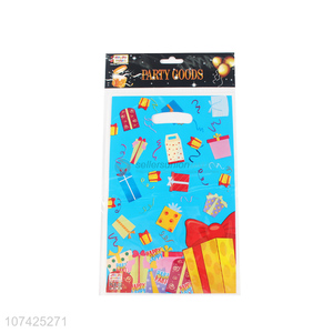 Promotional disposable plastic gift packing bag for kids birthday party