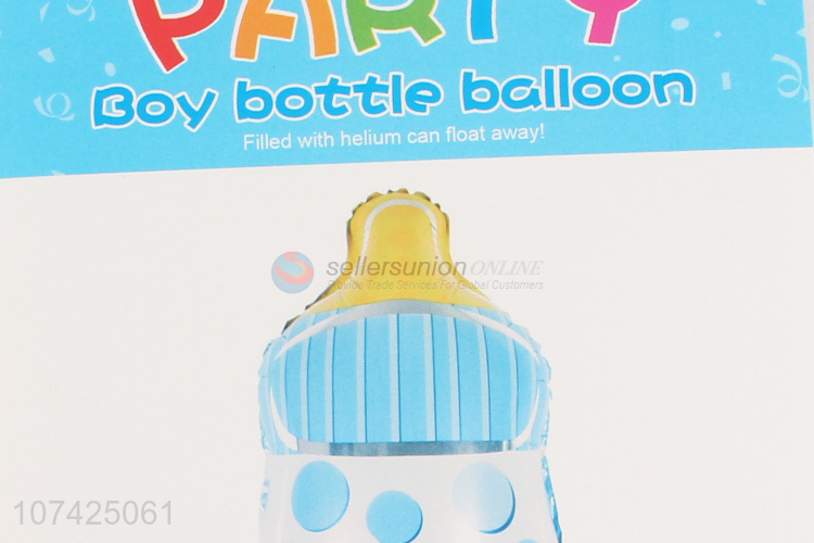 China supplier birthday party decoration boy bottle balloon foil balloons