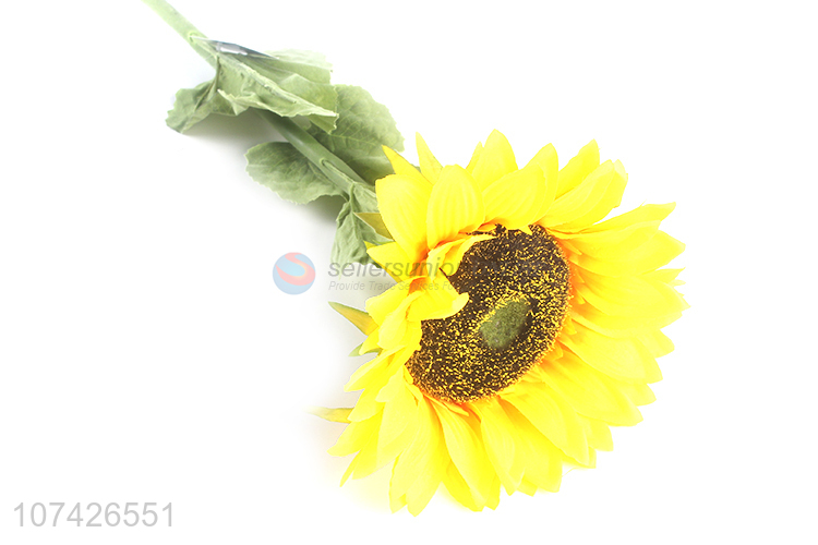 Good sale home wedding decoration artificial flower fake sunflower