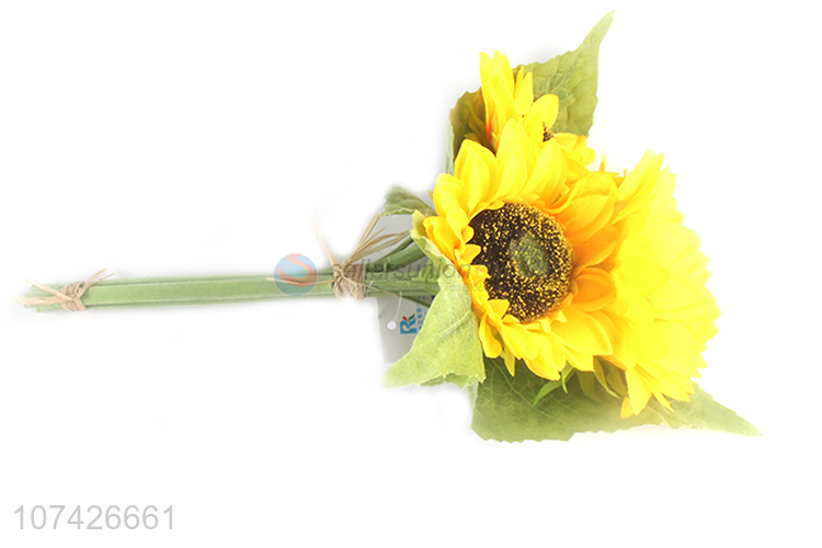 Competitive price garden decoration artificial flower simulation sunflower