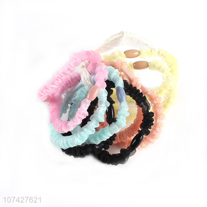 Fashion Style Elastic Hair Band Colorful Hair Rope