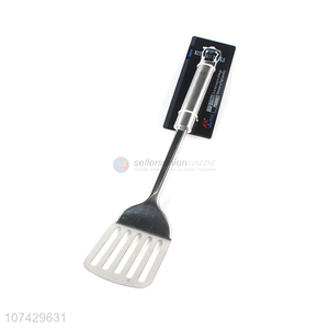 Factory price stainless steel kitchen cooking slotted turner