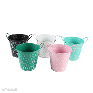 New Design Garden Decoration Fashion Flowerpot With Handle