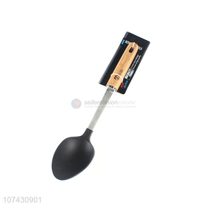 Bottom Price Kitchen Tools Bamboo Long Handle Nylon Rice Spoon