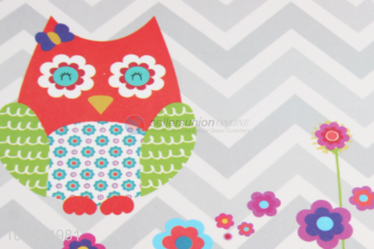 New Arrival Owl Pattern Rectangle Cup Mat Fashion Placemat