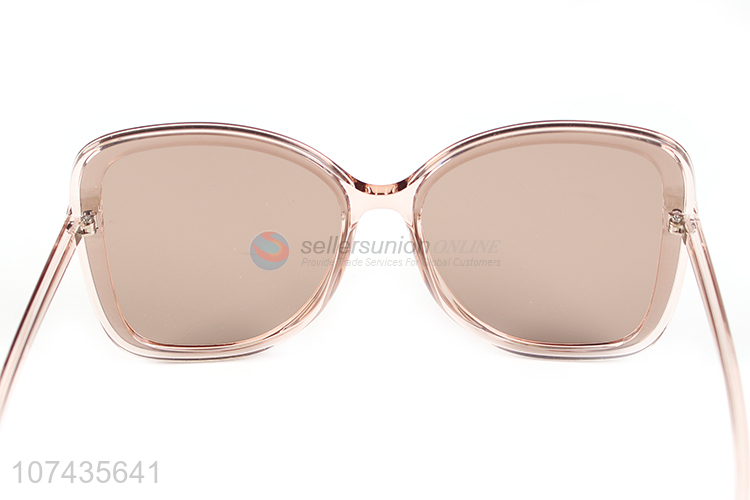 Most popular plastic frame uv 400 sunglasses ladies sunglasses