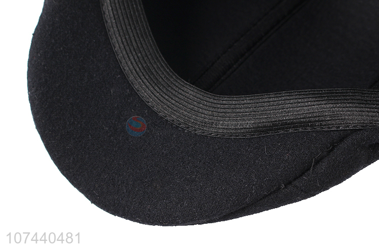 Promotional cheap unisex winter hats peaked cap for adults