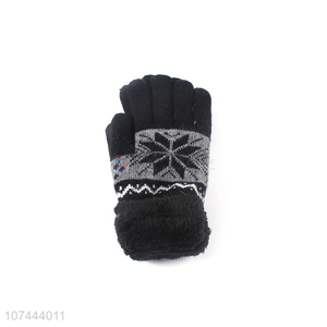 Popular Winter Warm Woollen Gloves Soft Outdoor Gloves