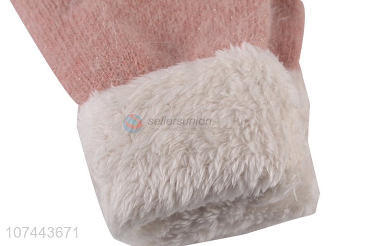 Fashion Design Ladies Warm Gloves Soft Gloves