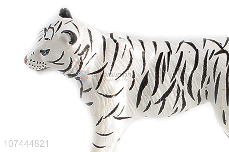 Factory direct sale solid pvc animal model toy white tiger toy