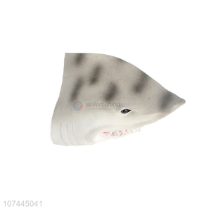 Reasonable price soft tpr shark finger puppet toy