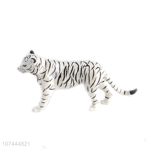 Factory direct sale solid pvc animal model toy white tiger toy