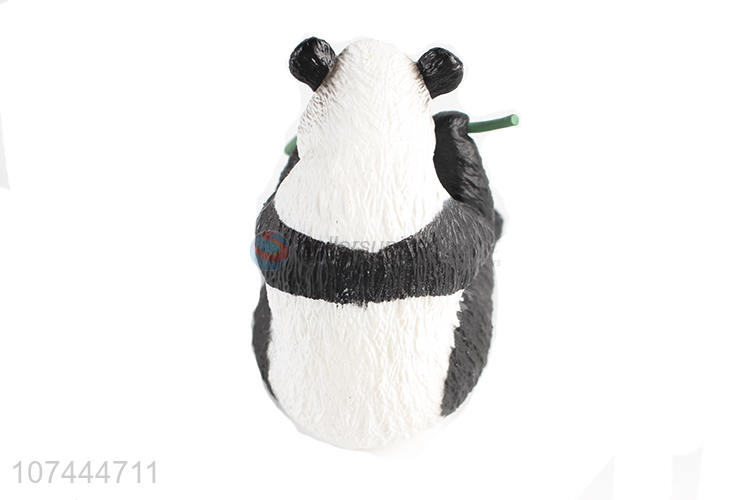 Popular products solid plastic animal toys pvc panda model toy