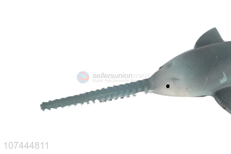 Premium products pvc animal toy plastic sawfish model toy