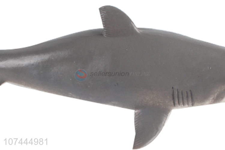 Reasonable price realistic animal model toy tpr shark toy