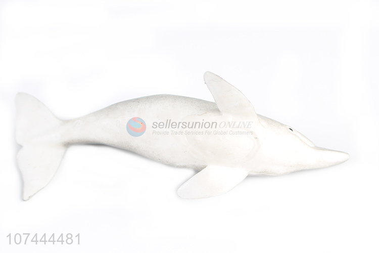 Good quality realistic animal model toy tpr dolphin toy