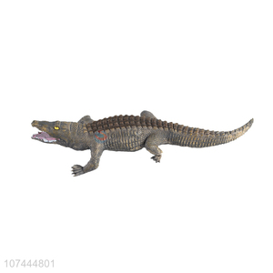 Good sale solid pvc crocodile toy plastic model figurines toy