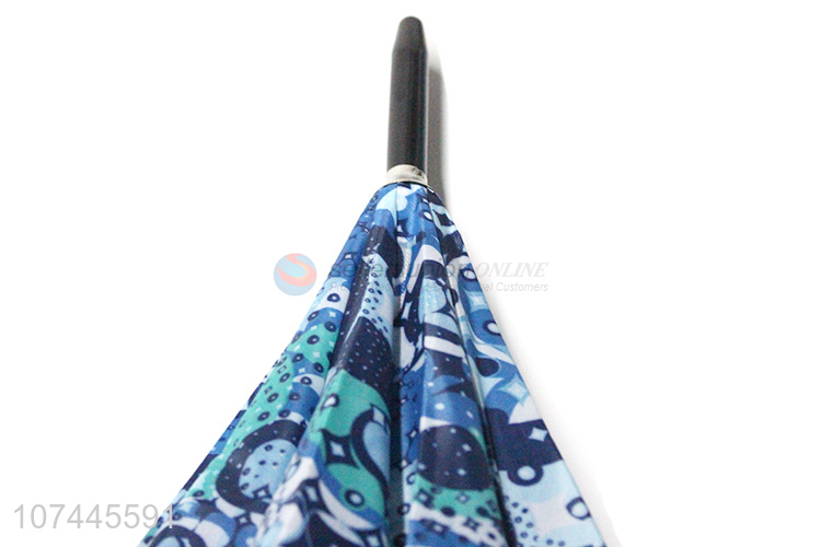 Good Quality Hook Hand Semi-Automatic Straight Umbrella