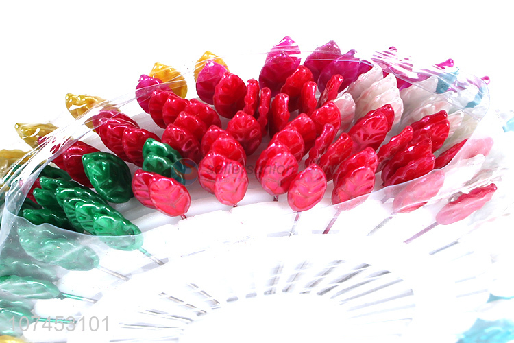 Delicate Design Leaf Shape Head Sewing Straight Pins