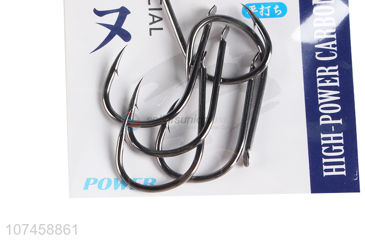 Top selling durable single hooks high carbon steel fishhooks