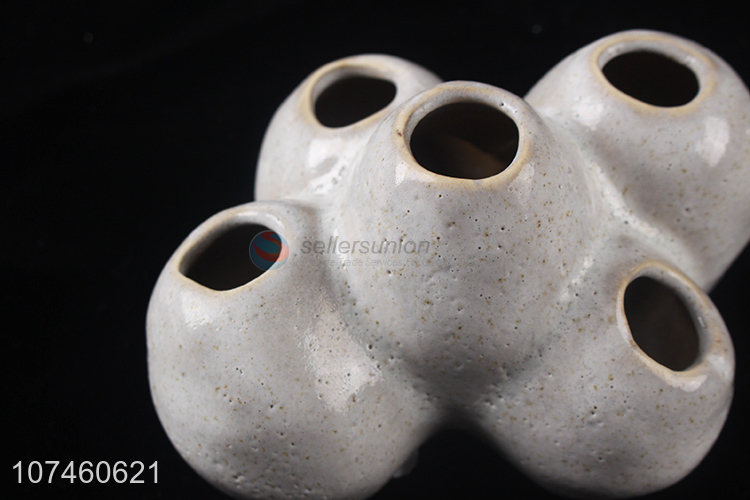 Newest Home Ornaments Ceramic Flower Receptacle Fashion Flower Vase