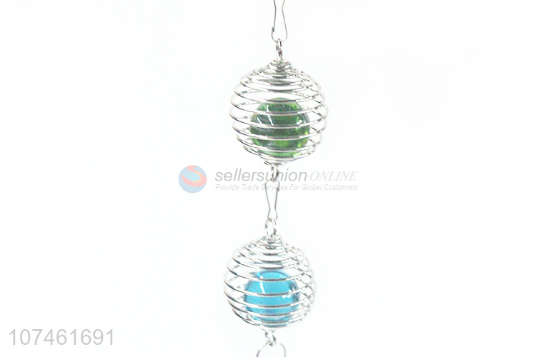 China manufacturer garden ornaments laser-cut 11 iron wind chimes