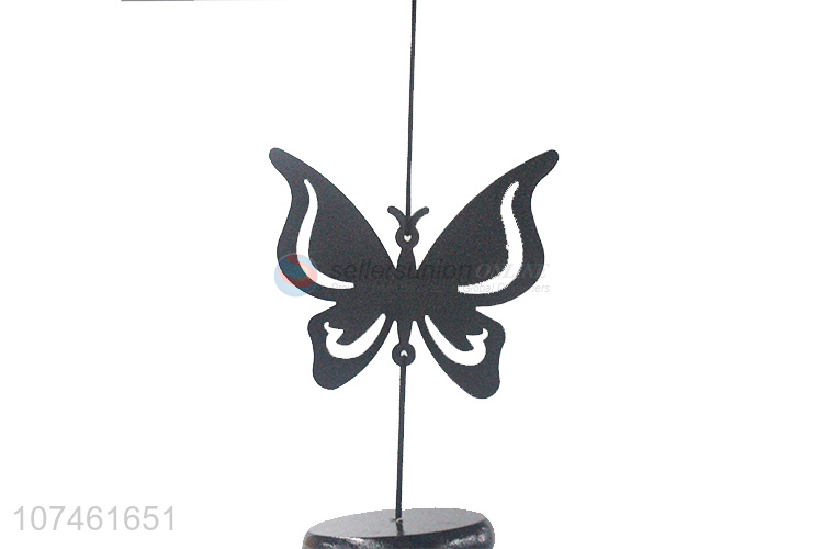 Hot sale indoor decoration laser-cut butterfly wind chimes metal crafts