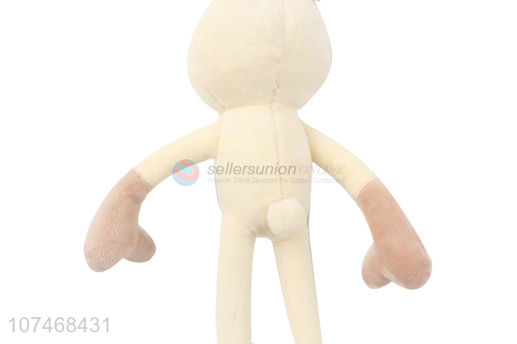 Bottom price soft stuffed rabbit toy with key ring