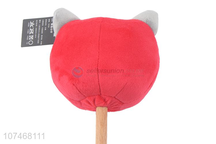 Good market cartoon massage stick plush stuffed toy for kids