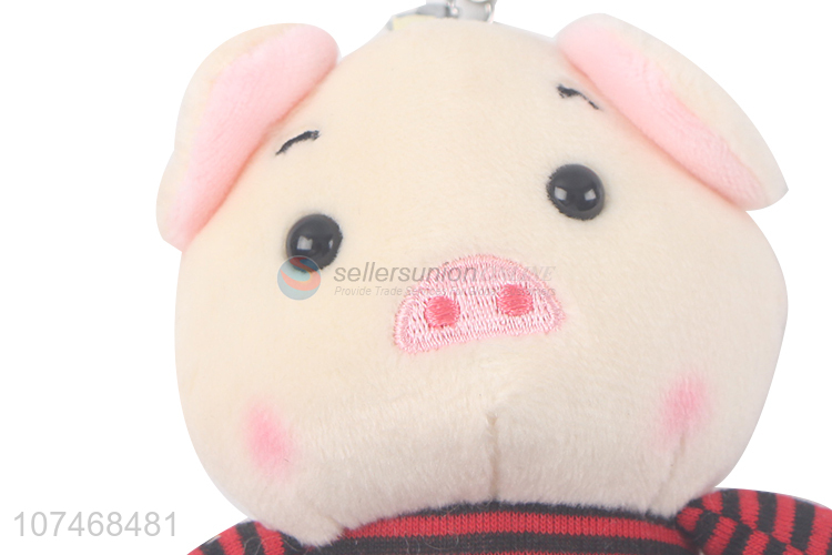 Best quality stuffed pig key chain handbag pendant toy