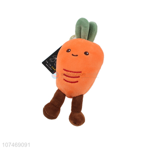 Wholesale Custom Stuffed Food Vegetable Soft Plush Carrot Keychain