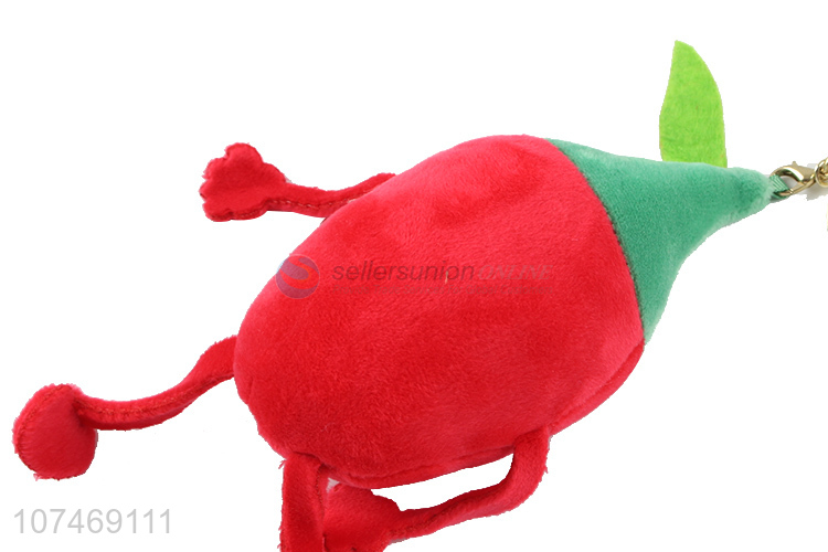 Wholesale Price Custom Soft Cartoon Fruit Doll Keychain For Gift