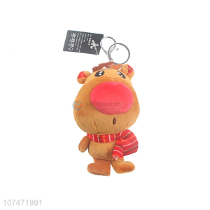 High Quality Christmas Elk Stuffed Doll Keychain Bag Pendant