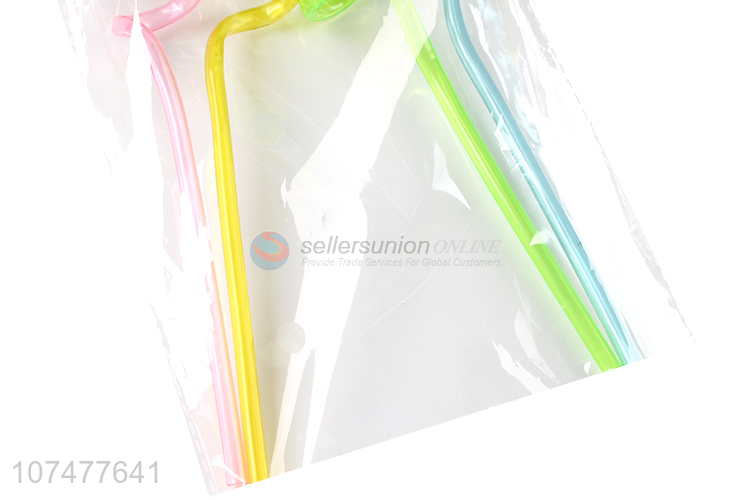 Popular design creative swirly drinking straws colorful pvc straws