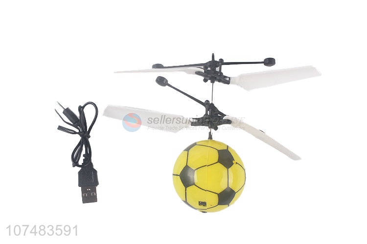 Wholesale rechargeable light up flying ball infrared induction helicopter toy